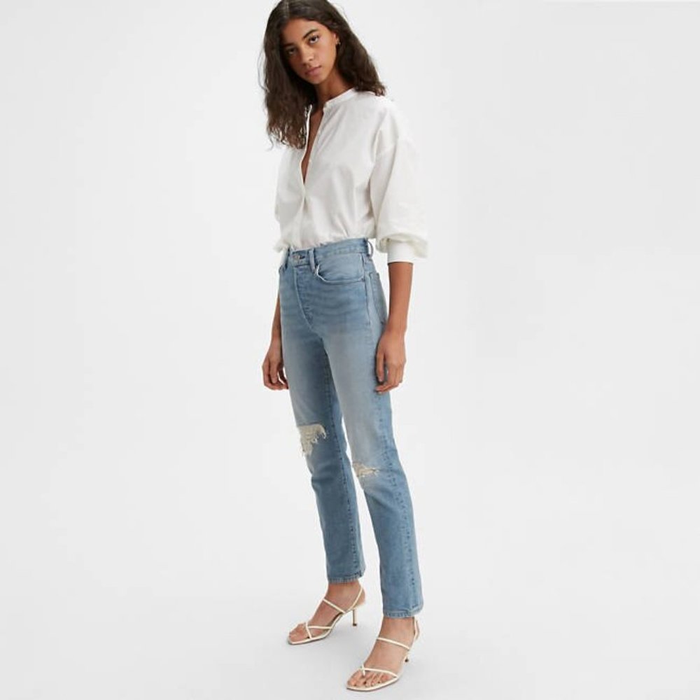 Levi's Women's 501 Original Fit Jeans, Indigo - Picture 1 of 5